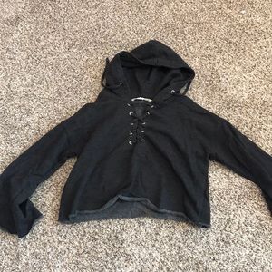 cropped hoodie